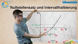 Nullstellensatz von Bolzano mit Intervallhalbierung  StrandMathe  Oberstufe ★ Wissen [upl. by Liddy]