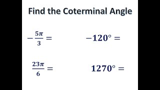 Find the Coterminal Angle [upl. by Akcir]