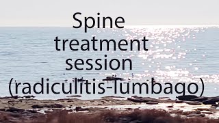 Spine treatment session radiculitis lumbago [upl. by Ahcsas]