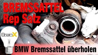 ATE Bremssattel überholen mit Dichtungssatz am BMW 1er E87 [upl. by Narah301]