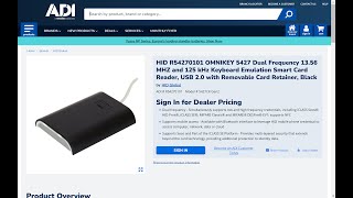 HID Omnikey Setup and Configuration of the Ominkey 5427G2 Reader [upl. by Ming746]