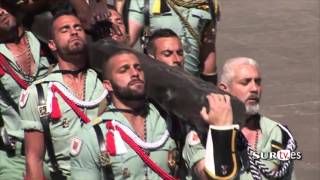 Legionarios cantando El Novio de la Muerte  Semana Santa de Málaga 2016 [upl. by Anilyx]