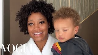 Keke Palmer on PostPregnancy Skin and Curly Hair Care  Beauty Secrets  Vogue [upl. by Carley]