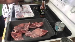 Pork Chop Preparation for Smoking on Brinkmann Electric Smoker [upl. by Orlanta]