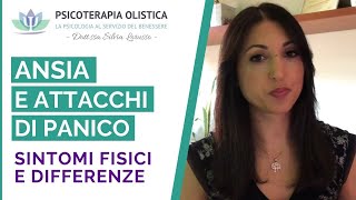 Attacchi di ansia e attacchi di panico differenze sintomi e suggerimenti  Psicoterapia Olistica [upl. by Anerol]