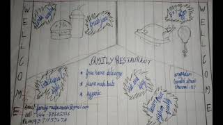 Advertisement Writing  Family Restaurant  Advertisement Writing  Format  For  Students [upl. by Kendell702]