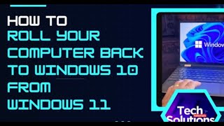 How to Roll Back to Windows 10 from Windows 11 [upl. by Odarbil]