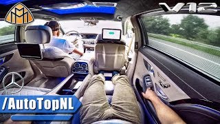 MERCEDES S CLASS MAYBACH S600 V12 PASSENGER POV ALL FEATURES GADGETS amp TOP SPEED by AutoTopNL [upl. by Aspasia418]