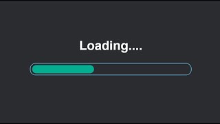 Progress Bar Loading Animation HTML CSS amp JavaScript [upl. by Brigitte]