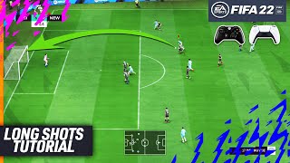 FIFA 22 LONG SHOTS TUTORIAL  THE SECRETS TO SCORE GOALS FROM LONG SHOTS in FIFA 22  TIPS amp TRICKS [upl. by Nagaer325]