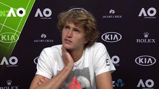 Alexander Zverev press conference 3R  Australian Open 2017 [upl. by Siurad]