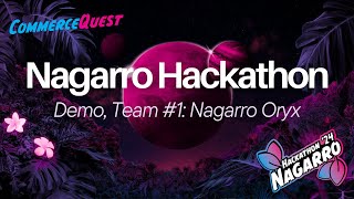 Nagarro Hackathon Demo Team 1 Nagarro Oryx [upl. by Anwahsak337]