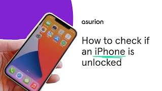 How to check if your iPhone is unlocked  Asurion [upl. by Amliv]