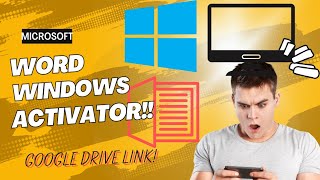 KMSPICO MICROSOFT WINDOWS AND WORD ACTIVATOR  GOOGLE DRIVE LINK [upl. by Aramot606]