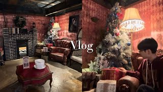 Vlog 08년생 학생 브이로그  벌써 크리스마스야 🎄 홍대  두끼  홈베이킹  제과제빵 필기  공부  카페 [upl. by Oelak812]