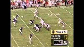 Great Ending to the 1995 Virginia TechUVA Game [upl. by Nylehtak]