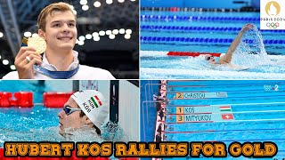 Hungary’s Hubert Kos Wins Gold in 200 Backstroke Apostolos Christou Silver Roman Mityuko Bronze [upl. by Enehpets243]