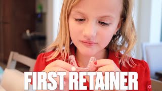 GETTING HER FIRST RETAINER  HOW TO TAKE CARE OF A RETAINER FOR YOUNG KIDS [upl. by Langer]