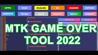 Unlock Tool V202107180 Full Cracked loader  MTK GAME OVER TOOL 2022 [upl. by Kosiur]