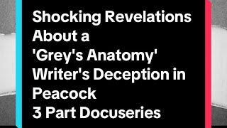 Grey’s Anatomy Fans You NEED to Watch This Docuseries 😱 AnatomyOfLies shorts [upl. by Ajnot]