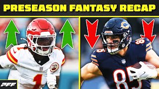 Preseason Week 1 Fantasy Football Recap  PFF Fantasy Podcast [upl. by Nea]