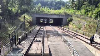 Standseilbahn der CFL zum KirchbergPlateau in Luxemburg [upl. by Hadihahs]