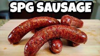 SPG Sausage  Sausage Recipe Perfect For Beginners  Smokin Joes Pit BBQ [upl. by Eednak]