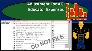 Educator Expenses  Adjustment For Adjusted Gross Income AGI [upl. by Crescentia]