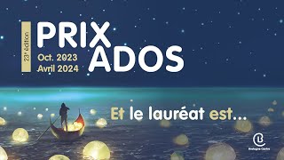 Le lauréat du Prix Ados 20232024 est [upl. by Phina]