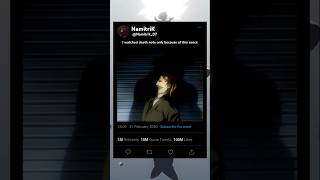 the reason why I watched death note 💀🗿shorts anime trending edit video viral [upl. by Evelc347]