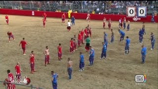 CALCIO STORICO FIORENTINO 12 GIUGNO 2016 AZZURRI ROSSI [upl. by Nosyarg]