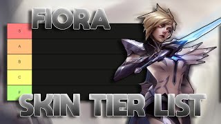 TIER LIST DAS SKINS DA FIORA MUITO ODIADA [upl. by Vescuso]