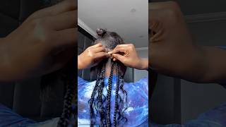 How To Do Boho Fulani braids With Human Hair  Watch the full tutorial on my channel💕 shorts [upl. by Ahouh]