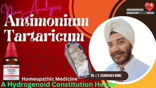 Antimonium Tartaricum The Hydrogenoid Constitution Healer  Homeopathic Medicine  Antim Tart [upl. by Anirt768]