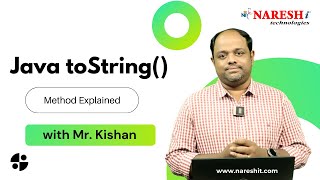 Java toString Method Explained  NareshIT [upl. by Noremmac]