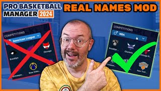 How to add NBA to Pro Basketball Manager 2024  PBM24 Real Names amp Player Picture Installation Guide [upl. by Critta]