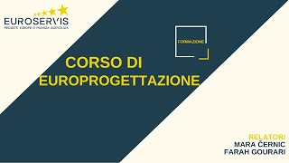 Corso di europrogettazione 20212027 [upl. by Hafinah]