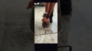 Slump test of concrete 140mm shorts engineering construction concrete workers satisfying asmr [upl. by Ayatnwahs221]