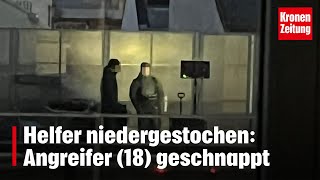 Helfer niedergestochen Angreifer 18 geschnappt  kronetv NEWS [upl. by Malti]