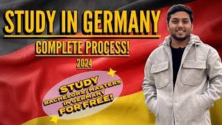 Study in Germany  Complete Process 2024  Bachelors Masters in Germany🇩🇪 [upl. by Jeffcott]