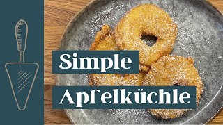 Simples Apfelküchle Rezept  Frittierte Apfelringe in 30 min [upl. by Ferretti]