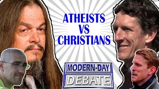 INCREDIBLE Atheists Vs Christians DEBATE  Aron Ra amp TJump Vs Cliffe amp Stuart IS CHRISTIANITY TRUE [upl. by Nesyt]