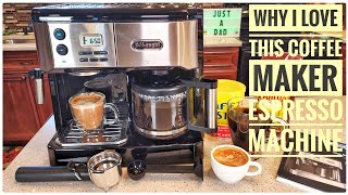 REVIEW De Longhi BCO430BM All In One Combination Coffee Maker amp Espresso Machine Cappuccino Latte [upl. by Assilak]