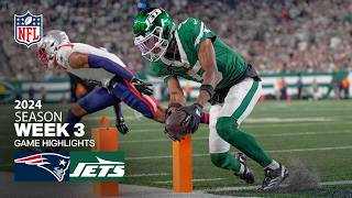 New England Patriots vs New York Jets Game Highlights  NFL 2024 Season Week 3 [upl. by Warner357]