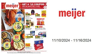 Meijer Weekly Ad US  11102024  11162024 [upl. by Bertina]