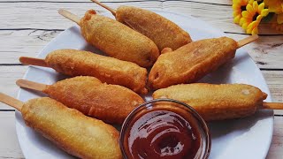 Easy Corn Dogs Home Recipe [upl. by Anna-Maria]