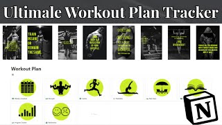 Ultimate Best Workout Planner Tracker Notion Template for Sport [upl. by Ava]