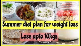 Summer diet plan for weight loss  Lose 10kgs fast  Summer weight loss diet Azra Khan Fitness [upl. by Ursulette]