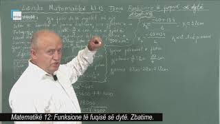 Matematikë 12  Funksione të fuqisë së dytë Zbatime [upl. by Sosna968]