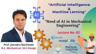 Unit I Lecture 03 Need of AI in Mechanical Engineering  Manufacturing Industry in Hindi [upl. by Payne]